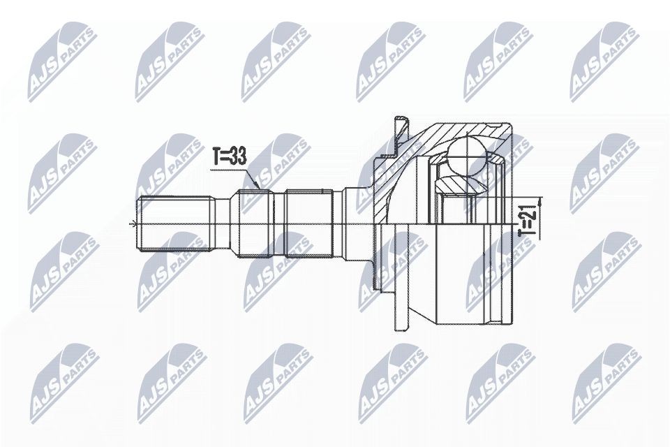 NTY Ledsats, drivaxel NPZ-PL-035 NTY NPZ-PL-035 Drivknut Astra Mk7 (K) Hatchback (B16) original