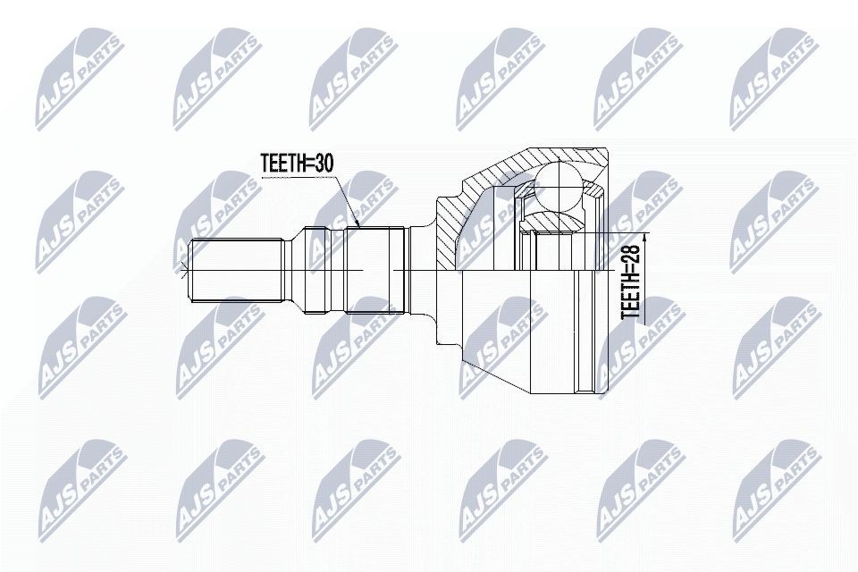 NTY Homokineet reparatie set, aandrijfas NPZ-PL-040 NTY NPZ-PL-040 Homokinetische koppeling Opel Signum CC prijs