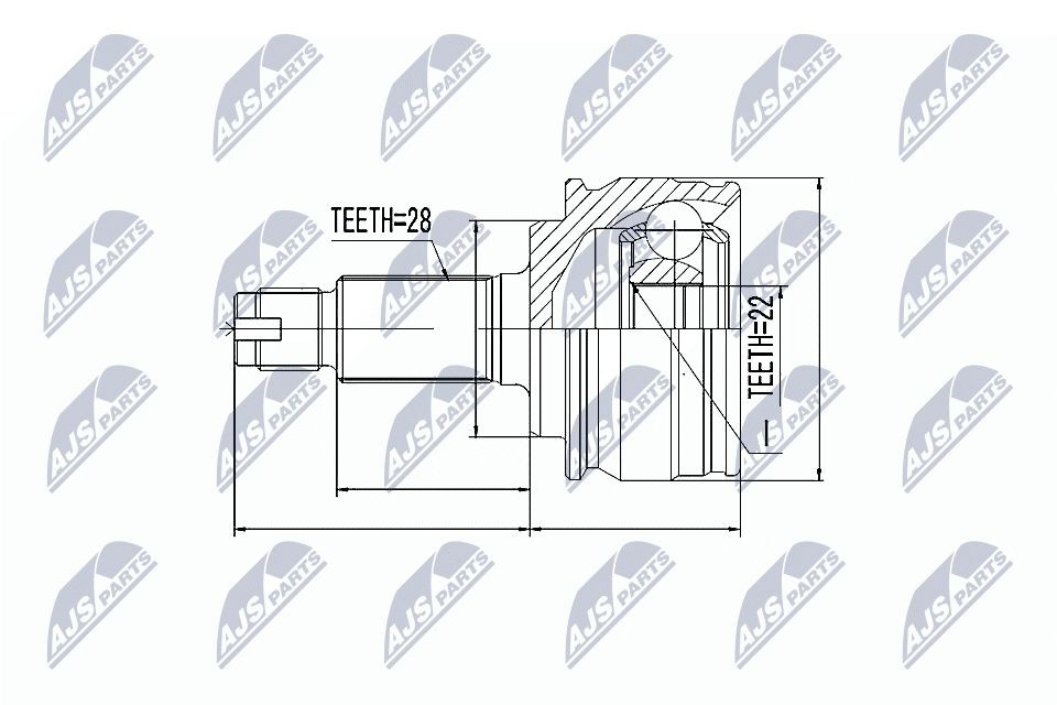 Ledsats, drivaxel NTY NPZ-SU-029 NTY NPZ-SU-029: Drivknut Suzuki GRAND VITARA 2007