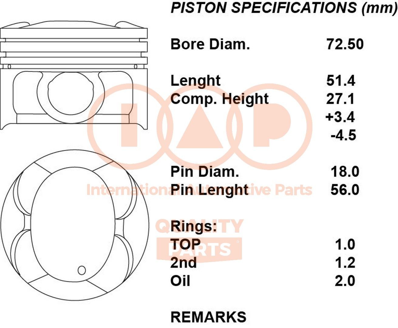 IAP QUALITY PARTS Virzulis 100-00118 100-00118 Virzulis SMART FORTWO IAP QUALITY PARTS
