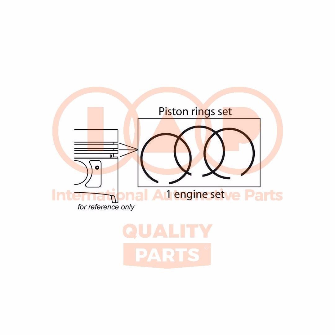 IAP QUALITY PARTS Piston Ring Kit 102-06018 IAP QUALITY PARTS 102-06018 Honda Civic Fastback piston rings cost