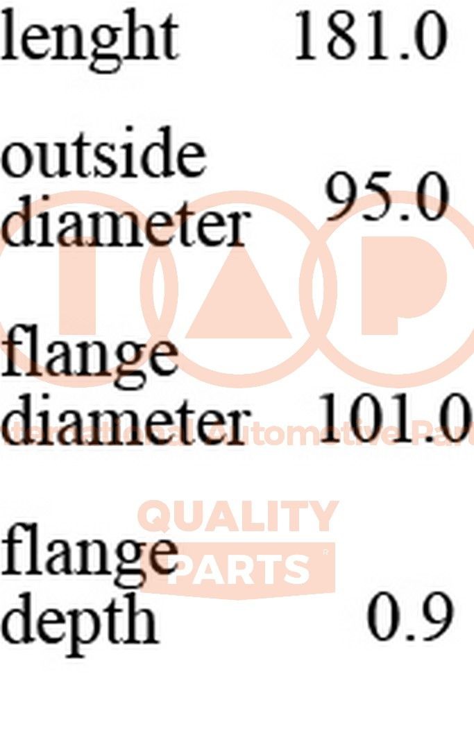 IAP QUALITY PARTS Kit canna cilindro 103-09016 IAP QUALITY PARTS 103-09016 Canna cilindro Opel Astra G Coupe originale prezzo