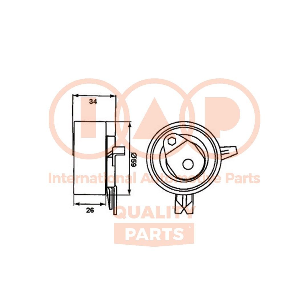 IAP QUALITY PARTS Napínacia kladka ozubeného remeňa 127-09040 Napínacia kladka ozubeného remeňa IAP QUALITY PARTS Opel INSIGNIA 127-09040