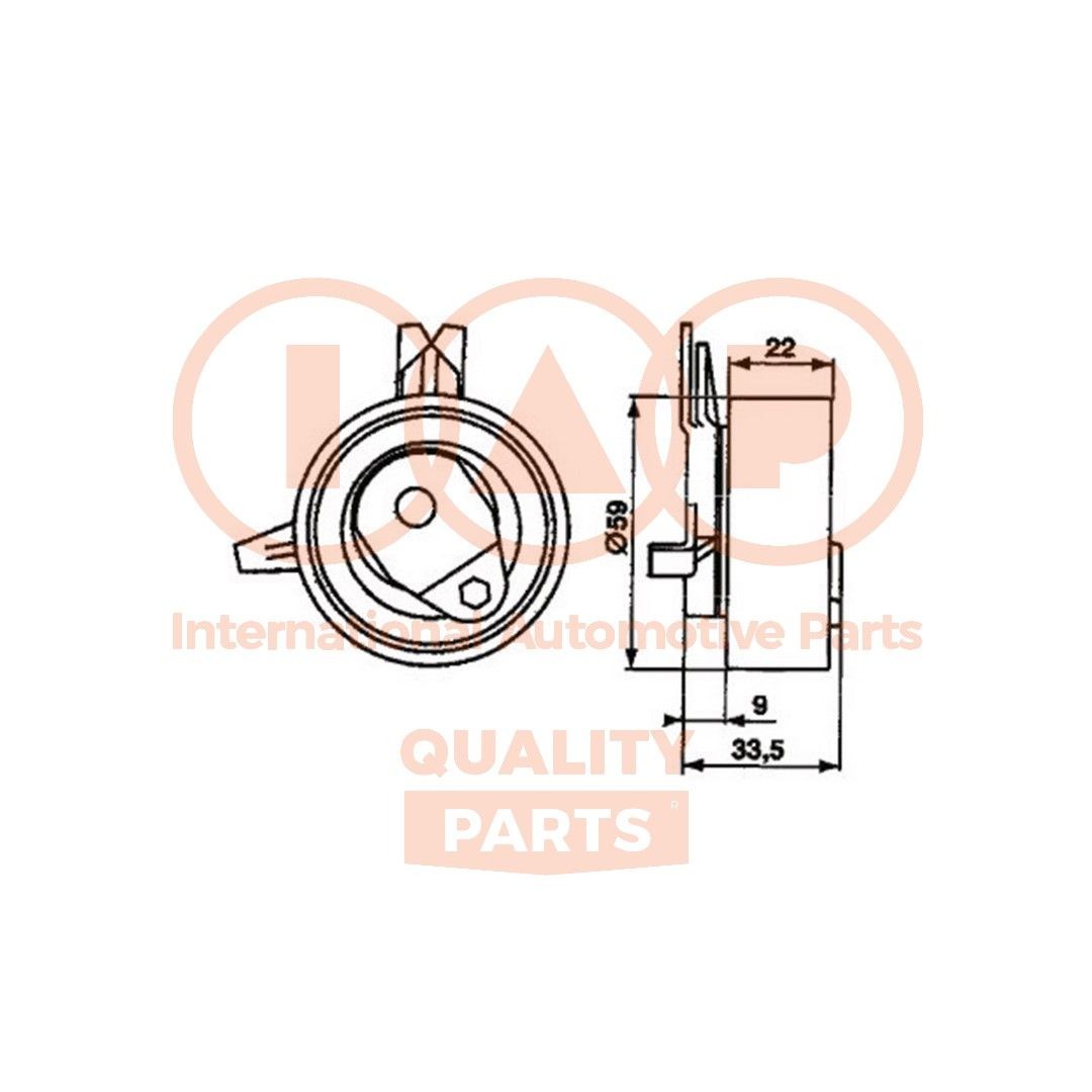 IAP QUALITY PARTS Pingutusrull, Hammasrihm 127-09070 Pingutusrull, hammasrihm IAP QUALITY PARTS VECTRA 127-09070 odav
