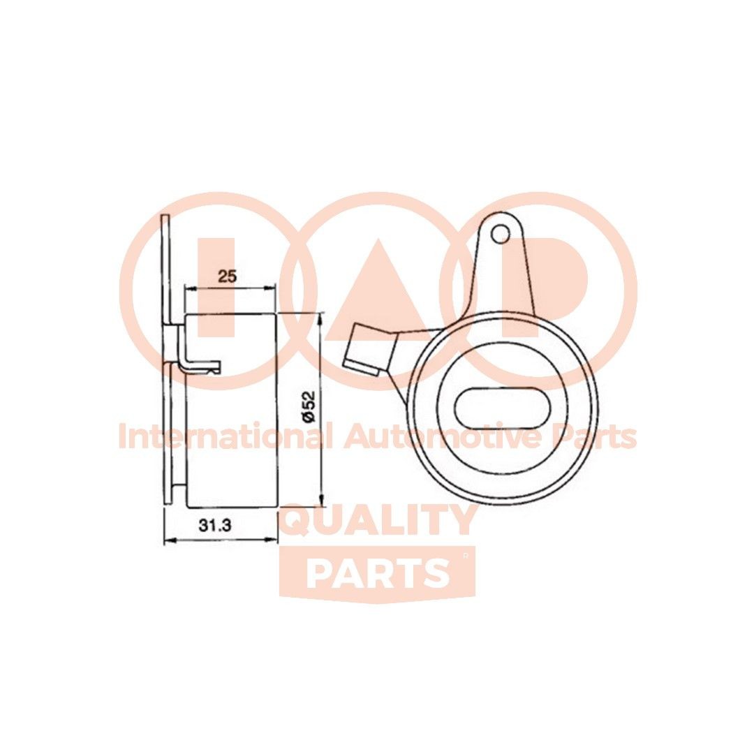 IAP QUALITY PARTS Timing belt tensioner pulley 127-11020 IAP QUALITY PARTS 127-11020 Mazda mx-5 na timing belt tensioner pulley replacement