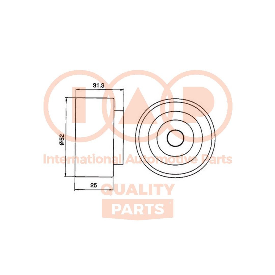 IAP QUALITY PARTS Spanrol, distributieriem 127-11021 IAP QUALITY PARTS 127-11021 Spanrol, tandriem Mazda Demio DW aan een voordelige prijs