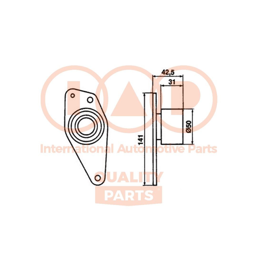 IAP QUALITY PARTS Timing belt tensioner pulley 127-12084 RENAULT MASTER IAP QUALITY PARTS timing belt tensioner pulley 12712084