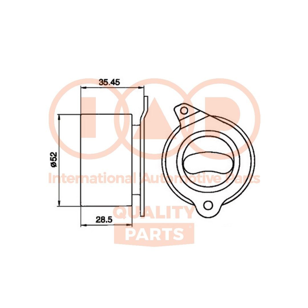 IAP QUALITY PARTS Timing belt tensioner pulley 127-21020 127-21020 IAP QUALITY PARTS timing belt tensioner pulley for KIA CEE'D