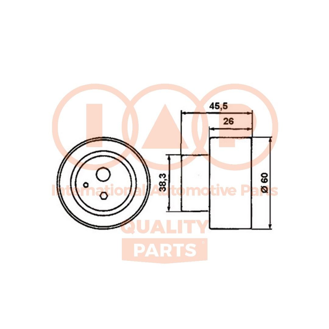 IAP QUALITY PARTS Timing belt tensioner pulley 127-21051 KIA CEE'D IAP QUALITY PARTS timing belt tensioner pulley 12721051