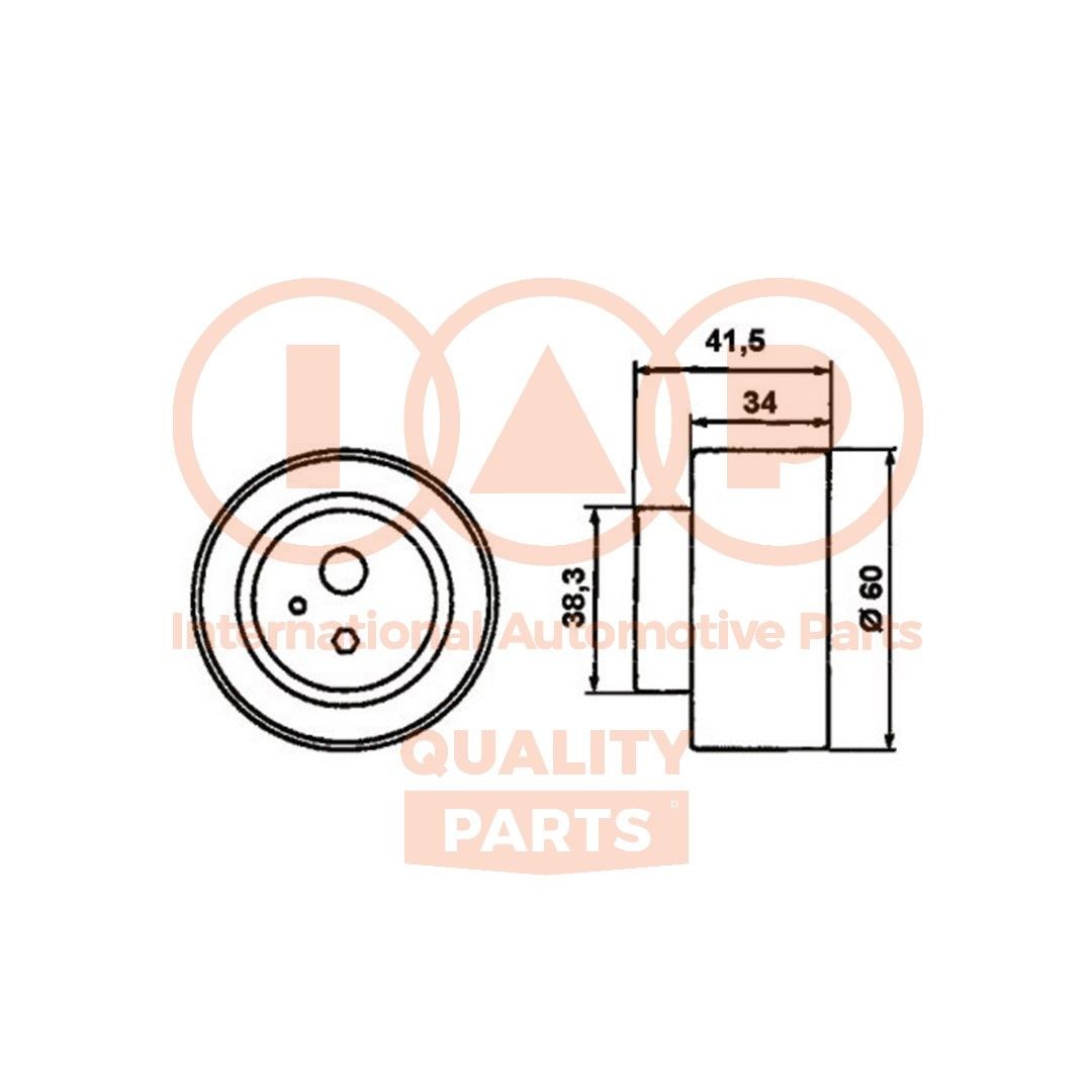 IAP QUALITY PARTS Timing belt tensioner pulley 127-21053 KIA CEE'D IAP QUALITY PARTS timing belt tensioner pulley 12721053