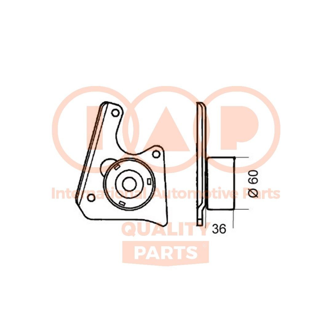 IAP QUALITY PARTS Strammehjul, registerreim 127-22011 Strammerull, tannrem IAP QUALITY PARTS Seat ALTEA 127-22011