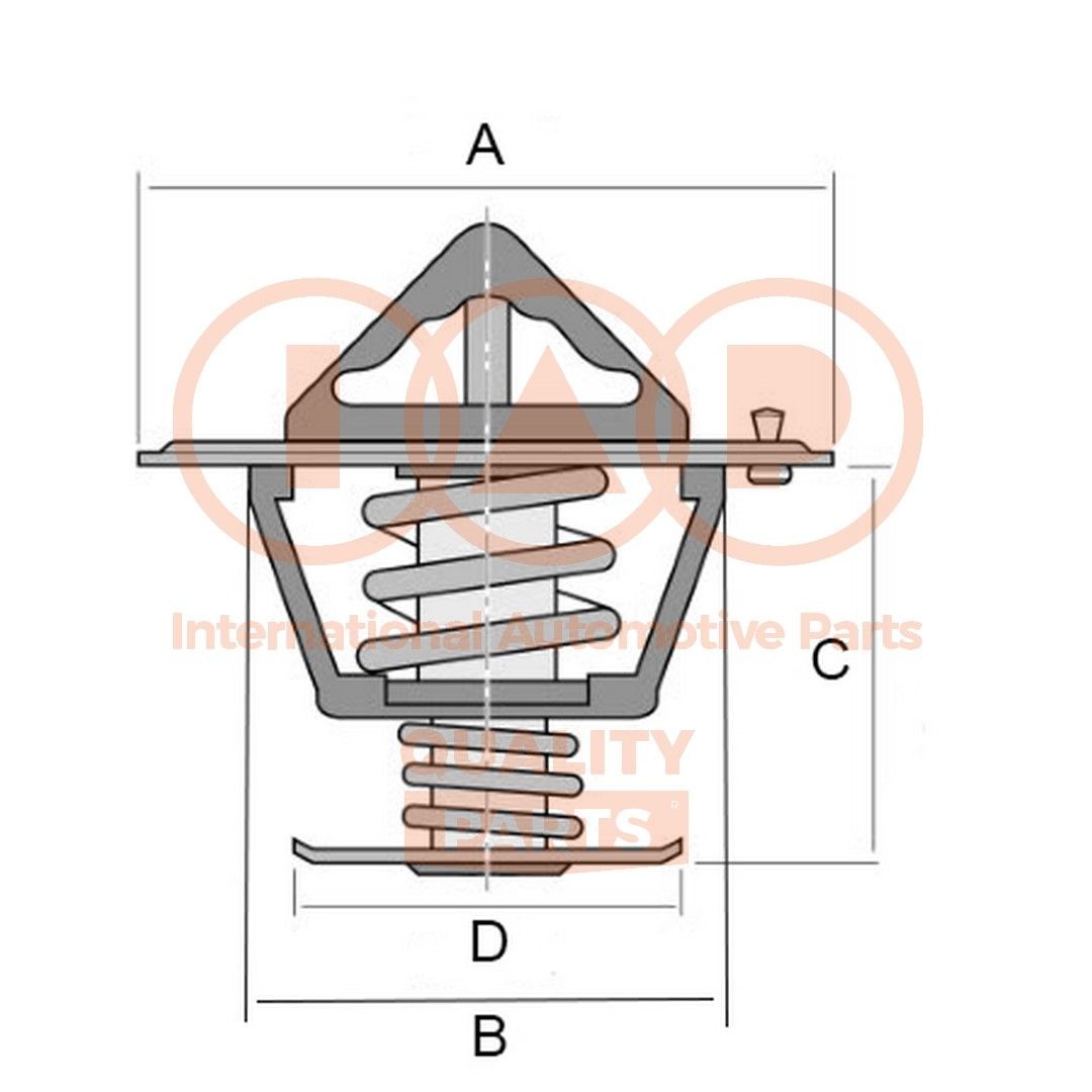 IAP QUALITY PARTS Termostat, kølemiddel 155-07085 Termostat kølemiddel IAP QUALITY PARTS Hyundai SANTA FE 155-07085