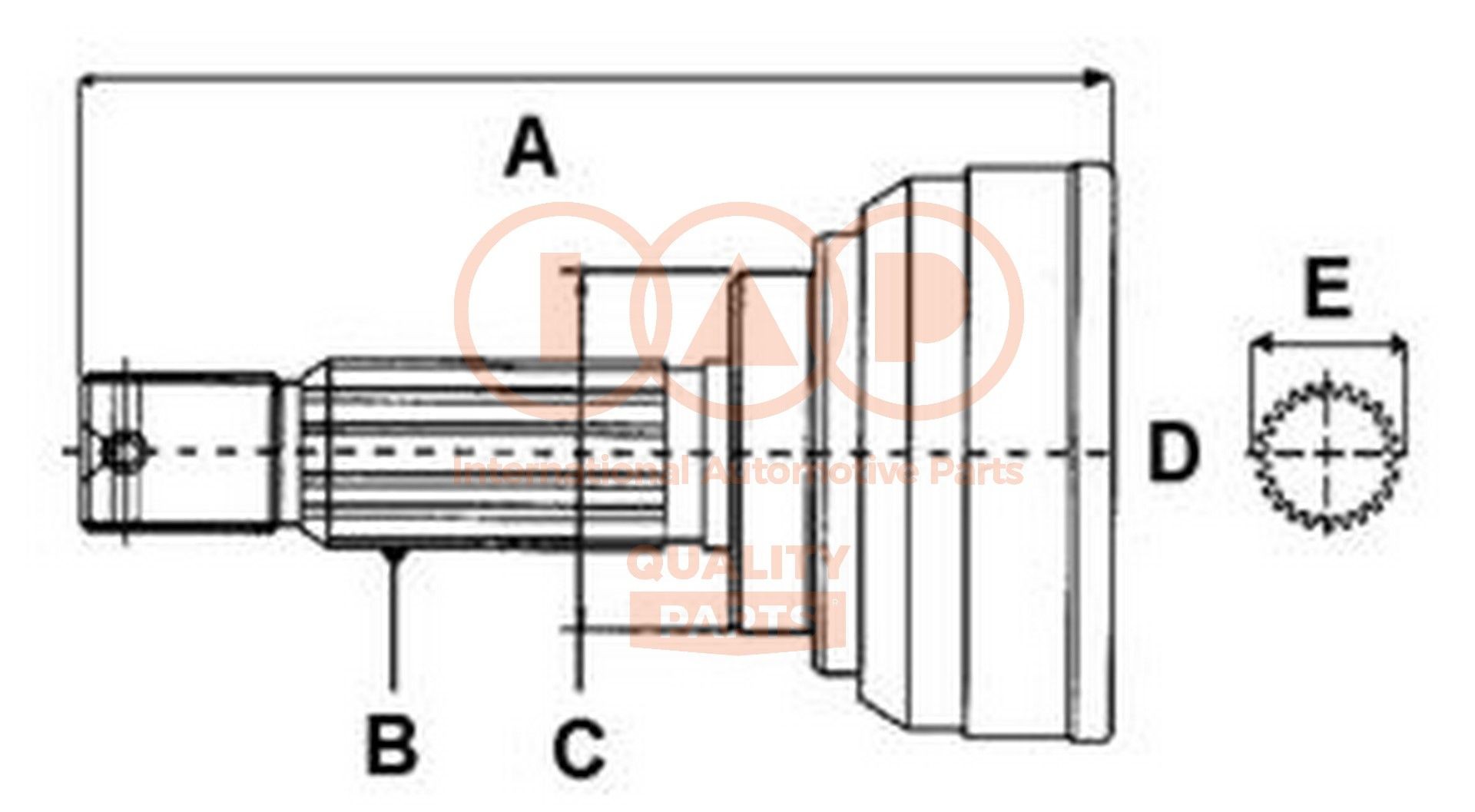 IAP QUALITY PARTS Liigendlaager, veovõll 406-11021 Veovõlli ots IAP QUALITY PARTS 6 406-11021 odav
