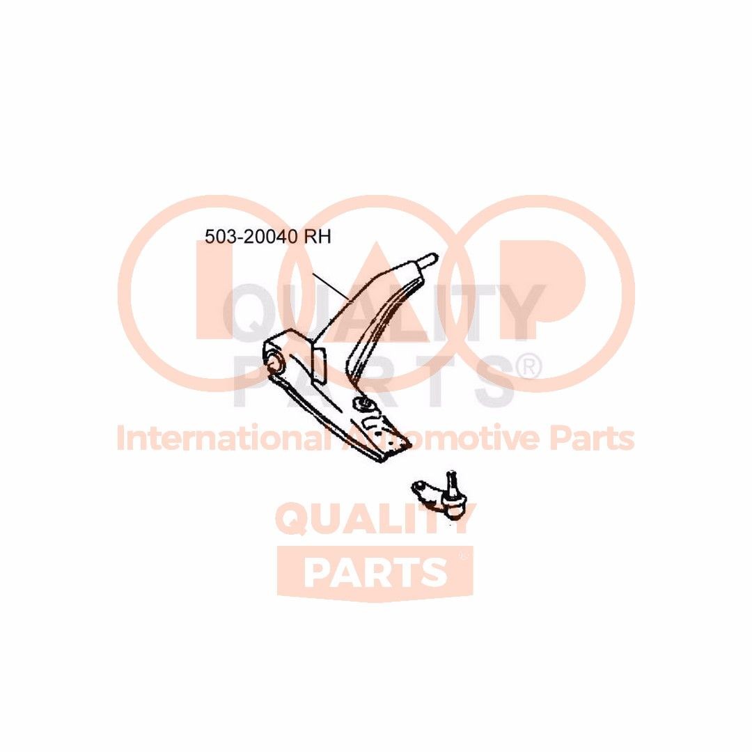 IAP QUALITY PARTS Neatkarīgās balstiekārtas svira, Riteņa piekare 503-20040 IAP QUALITY PARTS Svira DAEWOO 503-20040