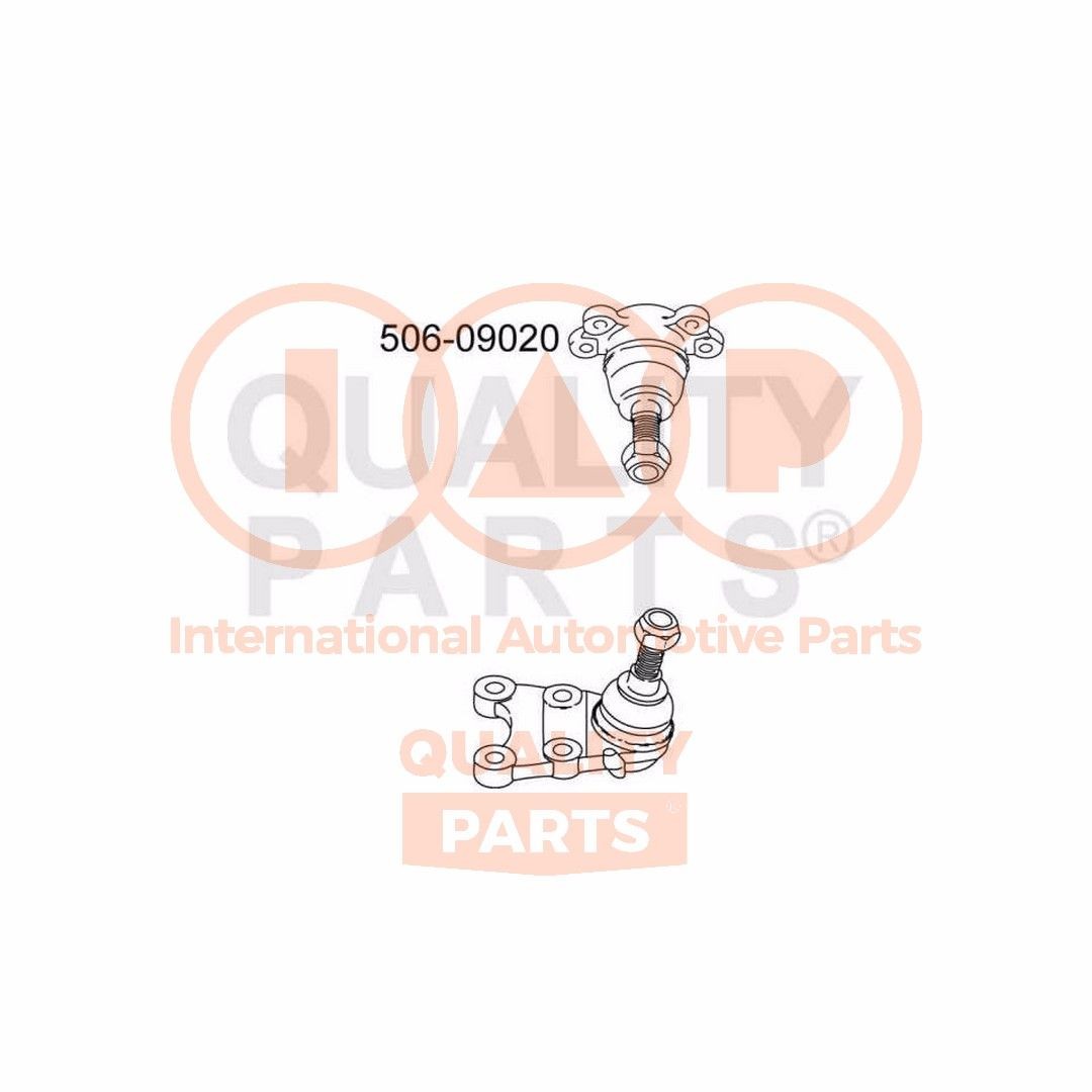 IAP QUALITY PARTS Rótula de suspensão 506-09020 Kit de montagem da rótula de suspensão IAP QUALITY PARTS Opel AGILA 506-09020