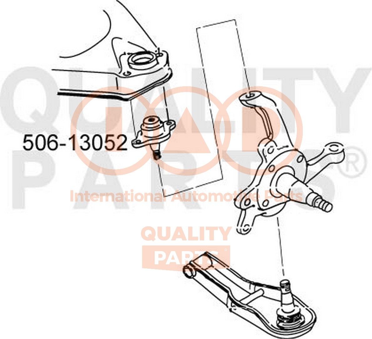 IAP QUALITY PARTS Kande- / juhtliigend 506-13052 506-13052 Šarniir IAP QUALITY PARTS NISSAN NV200