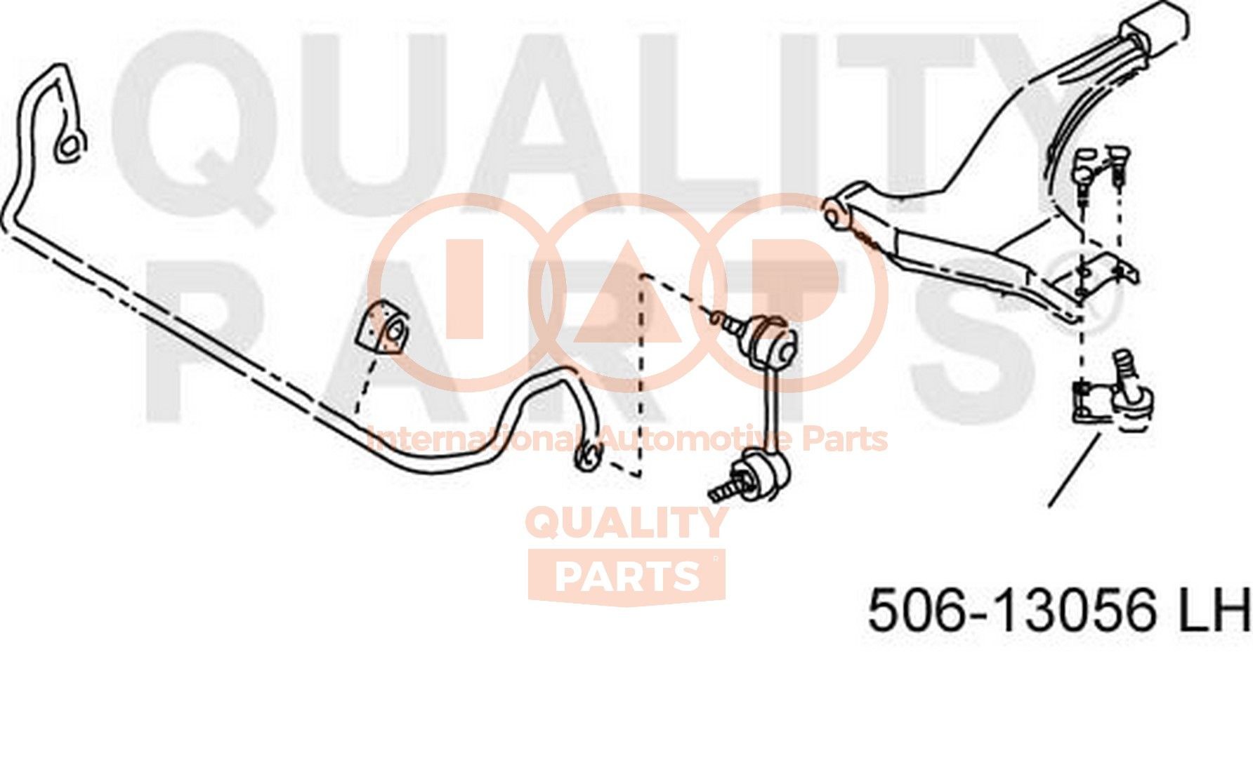 IAP QUALITY PARTS Spindelled 506-13056 NISSAN spindelleder IAP QUALITY PARTS 506-13056