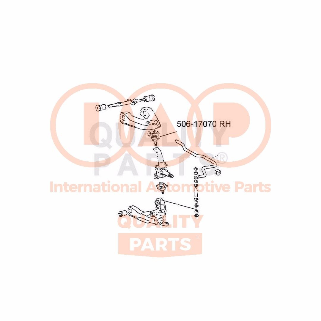IAP QUALITY PARTS Μπαλάκι ψαλιδιού 506-17070 Μπαλάκια ψαλιδιών IAP QUALITY PARTS Toyota AYGO 506-17070