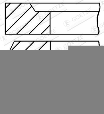 Zuigerveerset GOETZE ENGINE 08-183000-00 GOETZE ENGINE 08-183000-00 Zuigerring MERCEDES-BENZ SL 2022