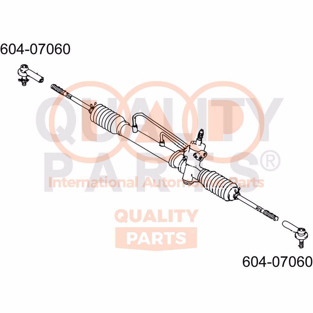 IAP QUALITY PARTS Stuurkogel 604-07060 IAP QUALITY PARTS Stuurgewricht MITSUBISHI 604-07060