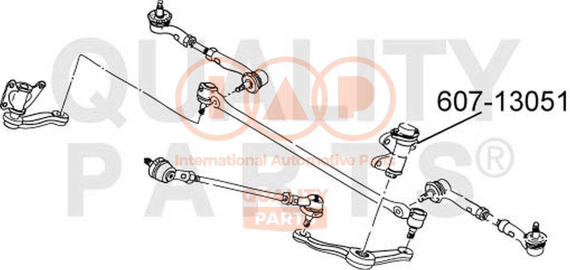 IAP QUALITY PARTS Överföringsarm 607-13051 VW styrning kraftöverföring IAP QUALITY PARTS 607-13051