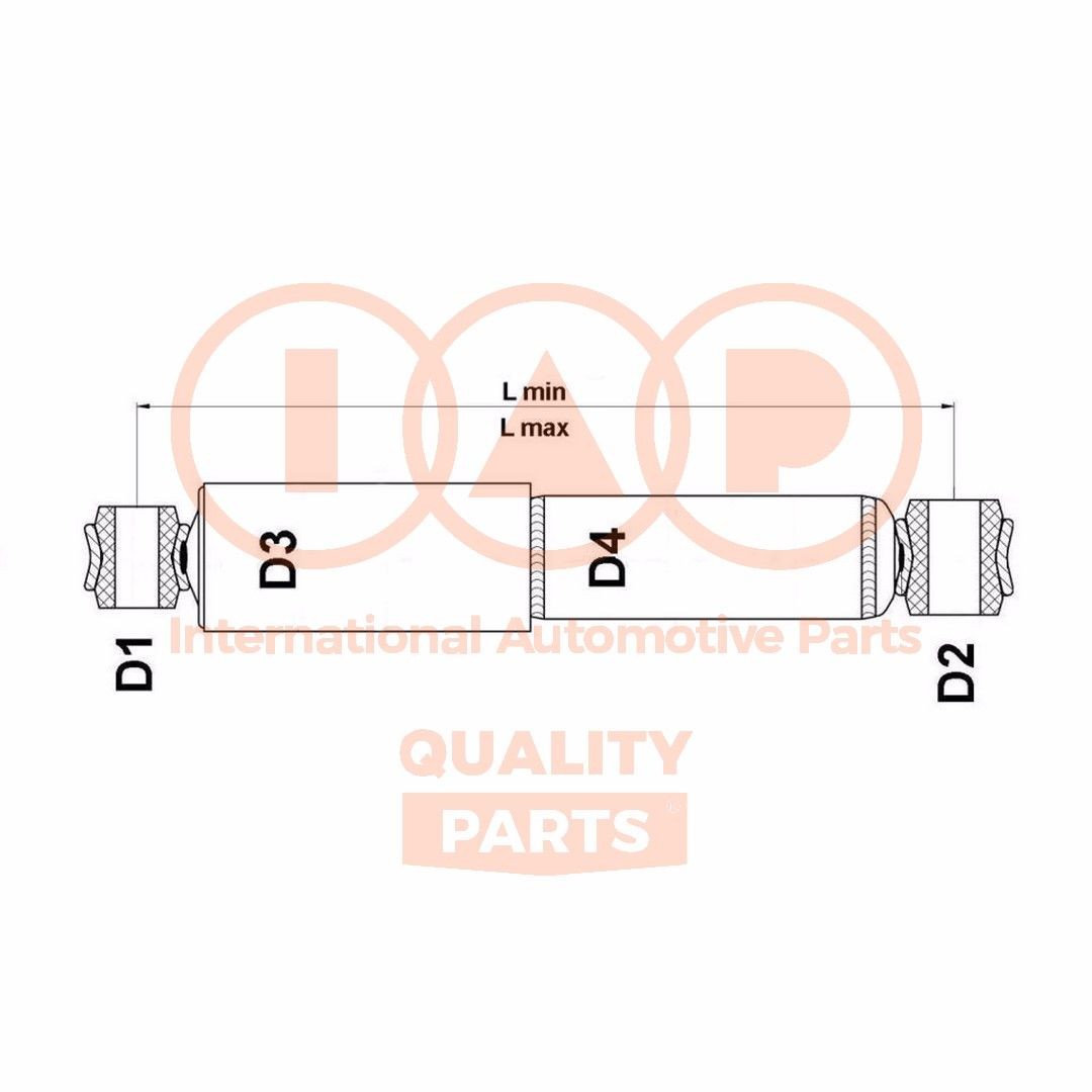 IAP QUALITY PARTS Ohjausvaimennin 609-22030 IAP QUALITY PARTS Ohjausvaimennin TOYOTA 609-22030
