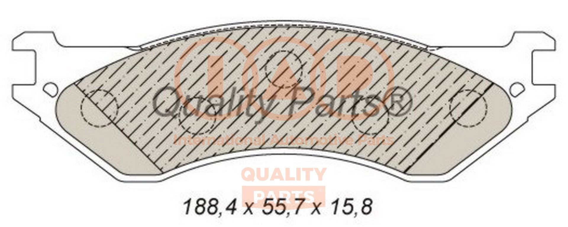 Remblokken IAP QUALITY PARTS 704-00027 IAP QUALITY PARTS 704-00027 Remblok vóór en achter Dodge RAM 2015