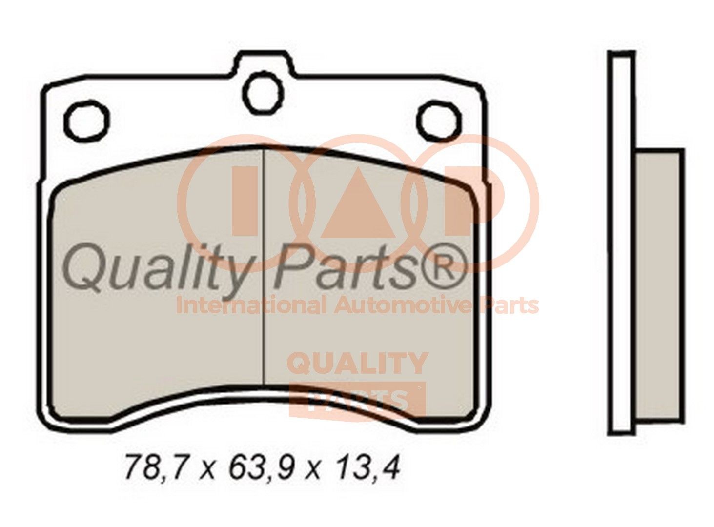 IAP QUALITY PARTS Kit pastiglie freni 704-03040 704-03040 costo Pastiglie dei freni IAP QUALITY PARTS RENAULT MASTER