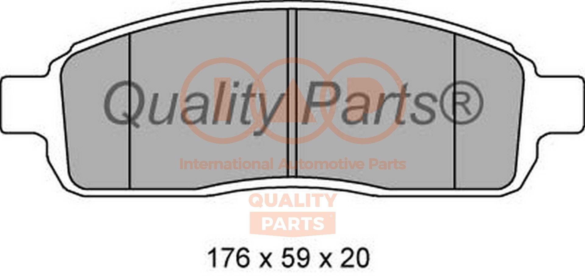 IAP QUALITY PARTS Remblokken 704-04023 704-04023 Remblokken IAP QUALITY PARTS JAGUAR XF