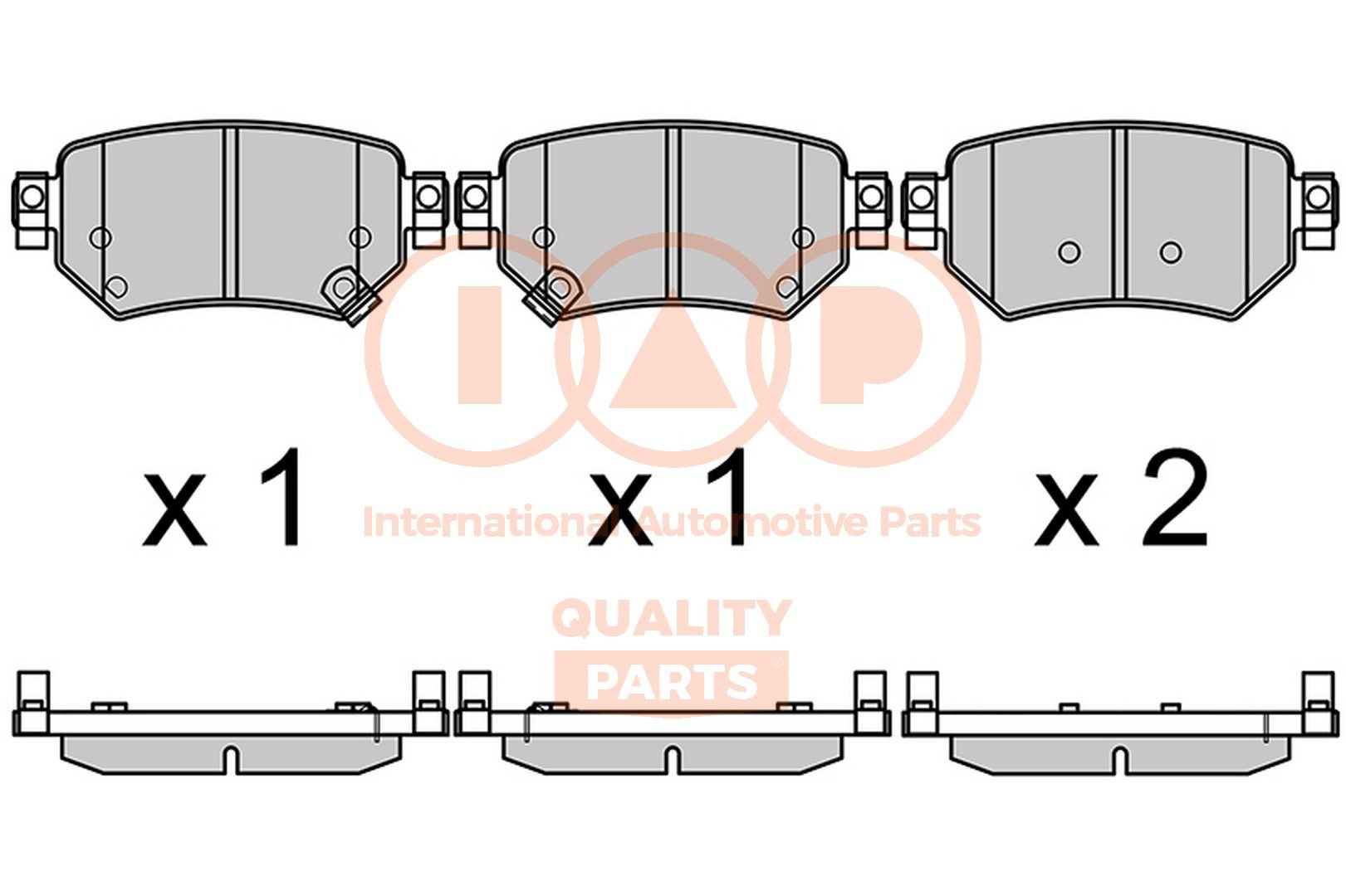 IAP QUALITY PARTS Kit pastiglie freni 704-11152 IAP QUALITY PARTS 704-11152 Kit pastiglie freni MAZDA 6 Sedan (GJ, GL) 2.2 D (GJ2FP) 175 CV 2023