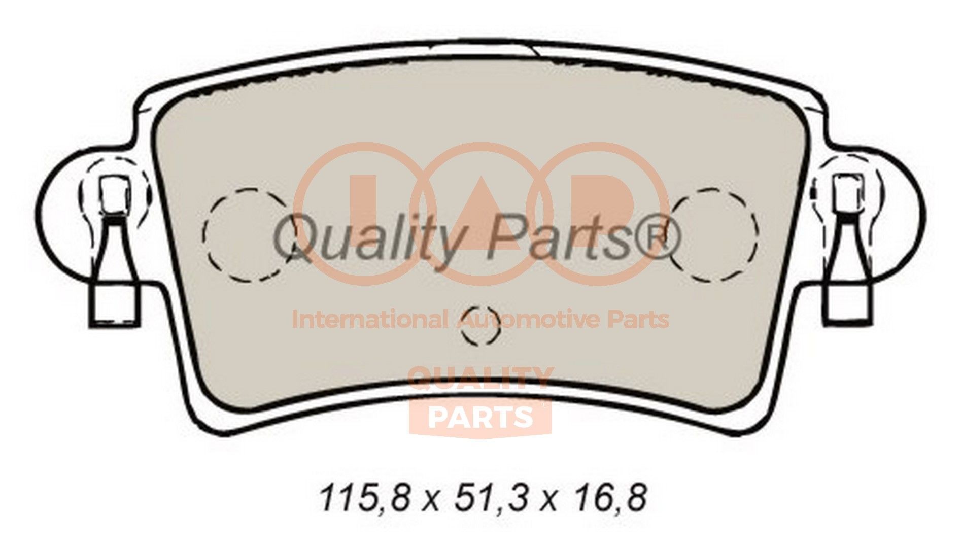 IAP QUALITY PARTS Piduriklotsid 704-13161 704-13161 Piduriklotsid RENAULT TWINGO IAP QUALITY PARTS