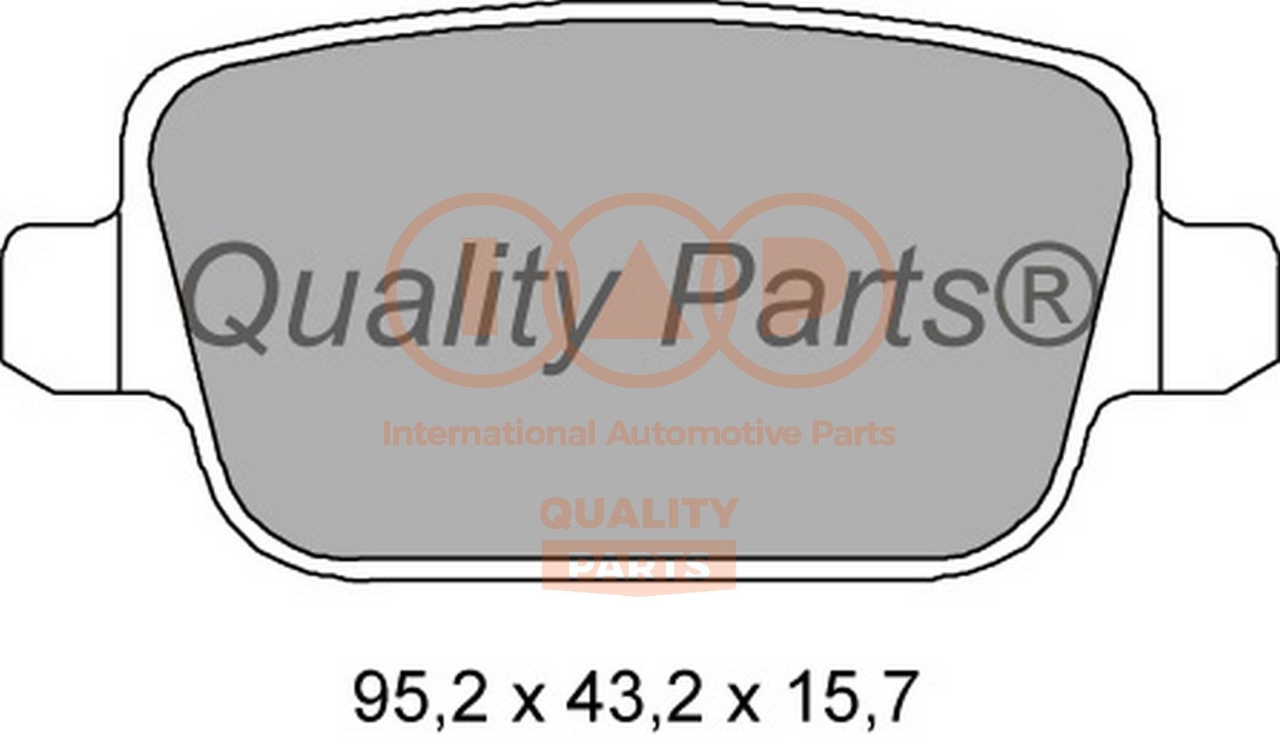 IAP QUALITY PARTS Bromsbelägg 704-14073 704-14073 IAP QUALITY PARTS bromsbelägg FORD B-MAX