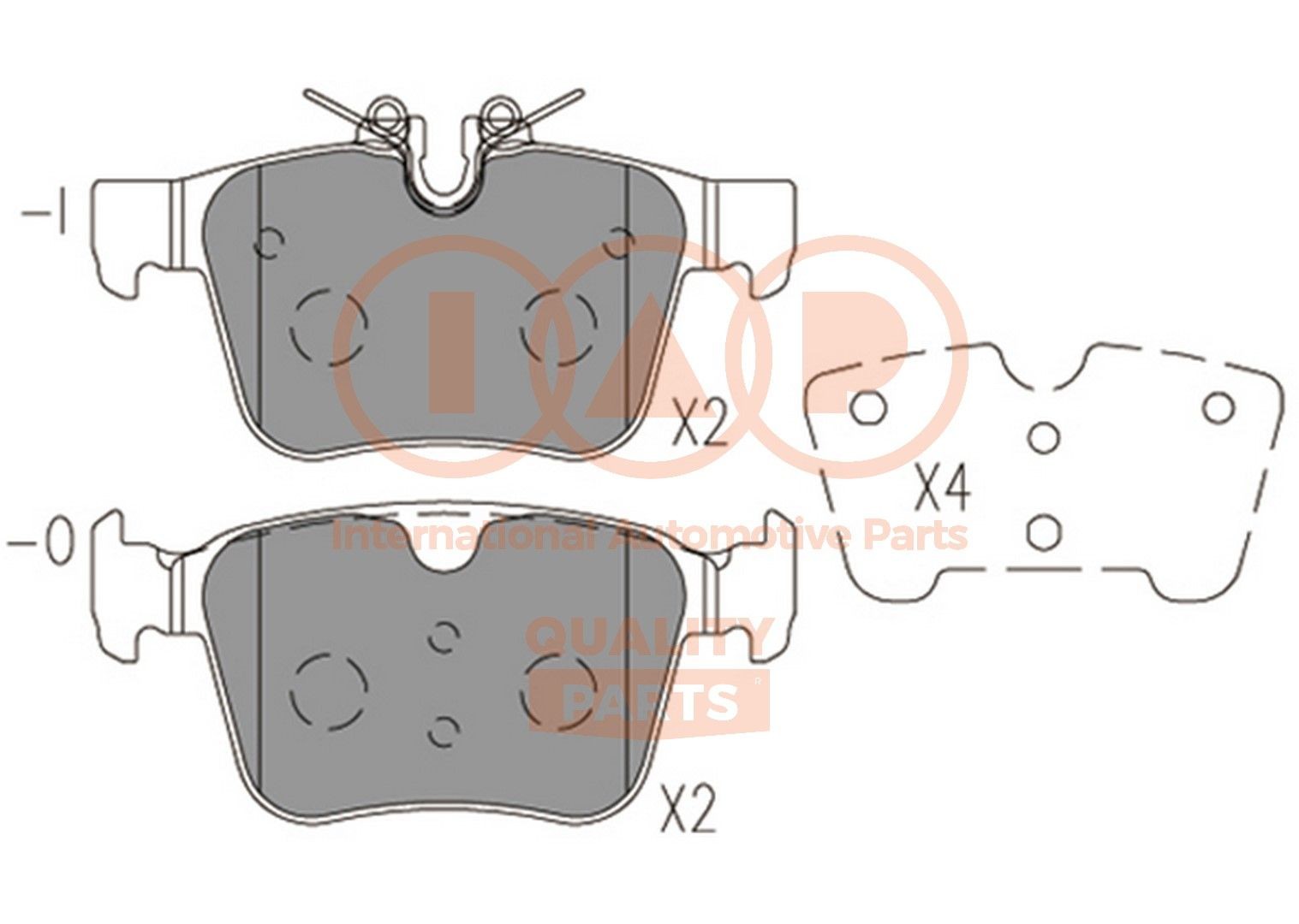 IAP QUALITY PARTS Bremseklodser 704-14082 704-14082 Bremseklodser VOLVO C30 IAP QUALITY PARTS