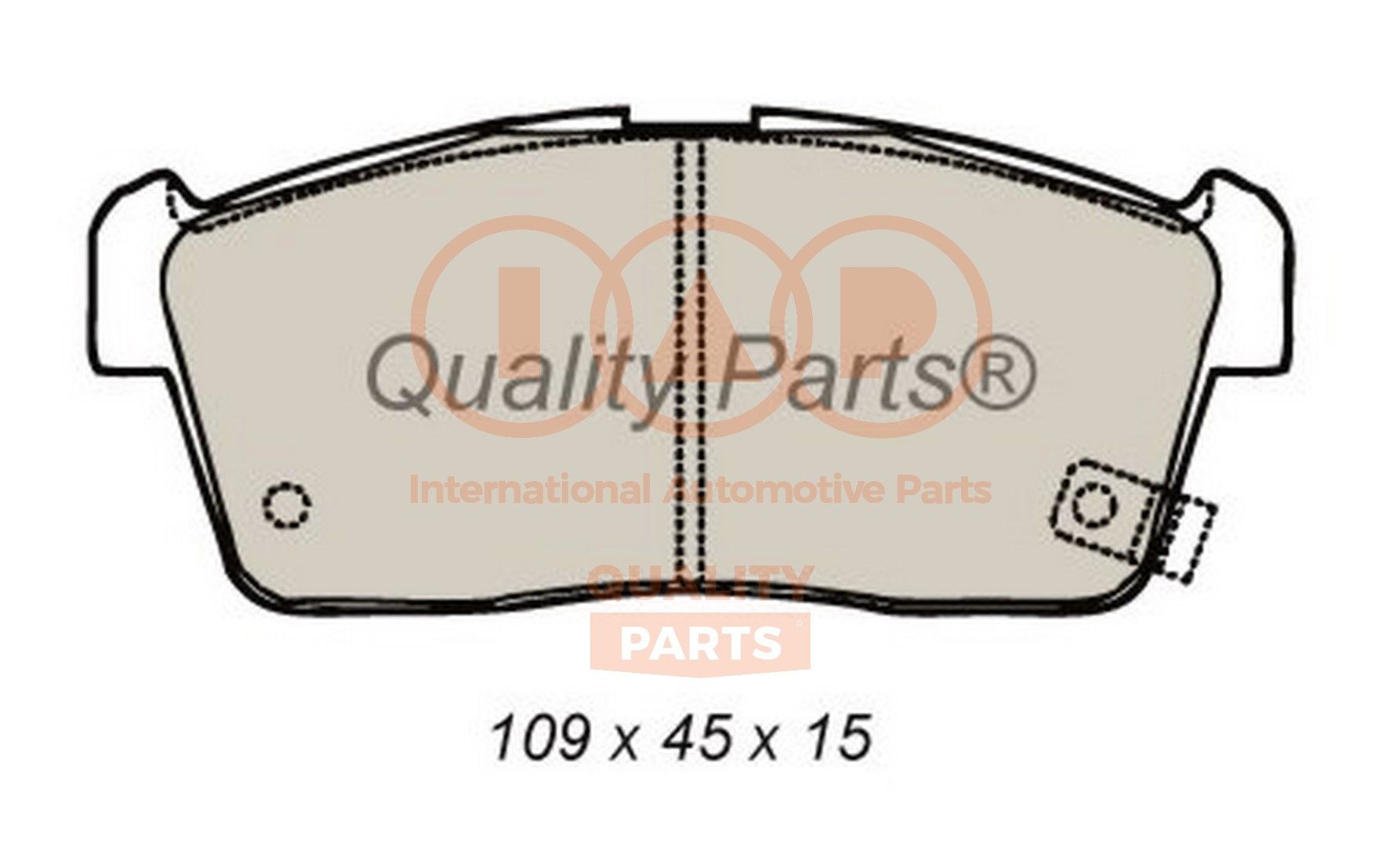 IAP QUALITY PARTS Brake pad set 704-16076 704-16076 IAP QUALITY PARTS brake pads for SUBARU SUMO