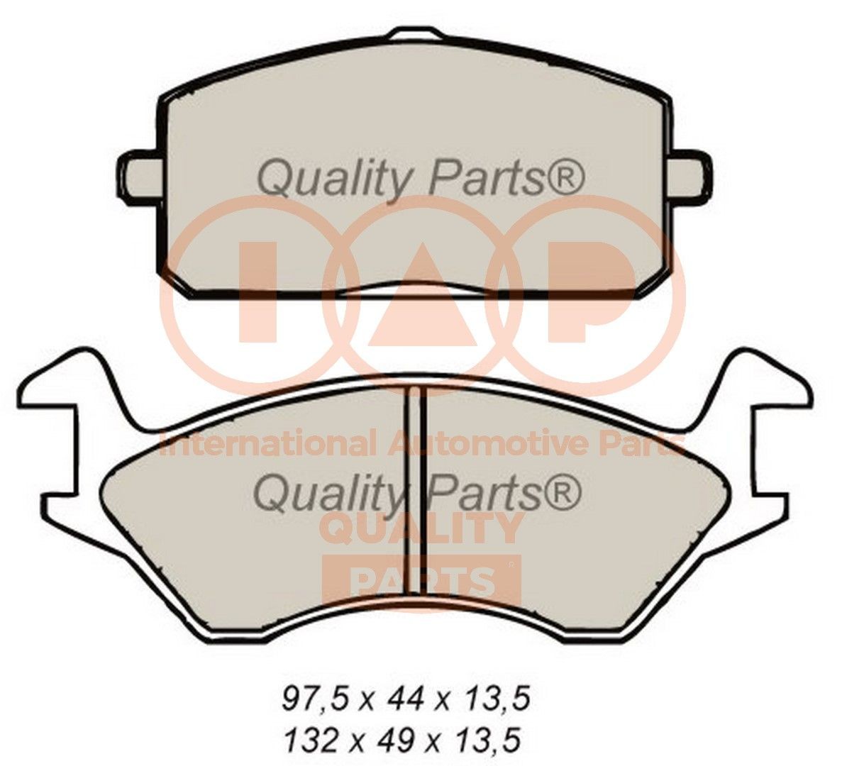 IAP QUALITY PARTS Kit pastiglie freni 704-17089 IAP QUALITY PARTS 704-17089 Pastiglie Toyota Starlet 3 prezzo