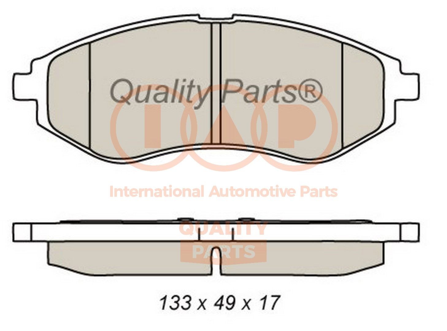 IAP QUALITY PARTS Bromsbelägg 704-20080 704-20080 IAP QUALITY PARTS Bromsklossar Chevrolet