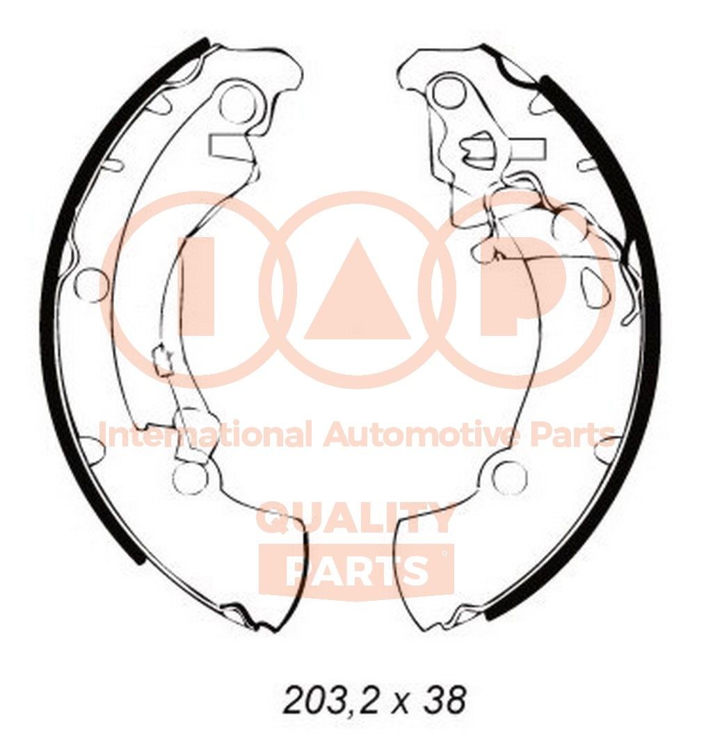 IAP QUALITY PARTS Jarrukenkäsarja 705-03041 705-03041 IAP QUALITY PARTS Jarrukengät SUZUKI ALTO