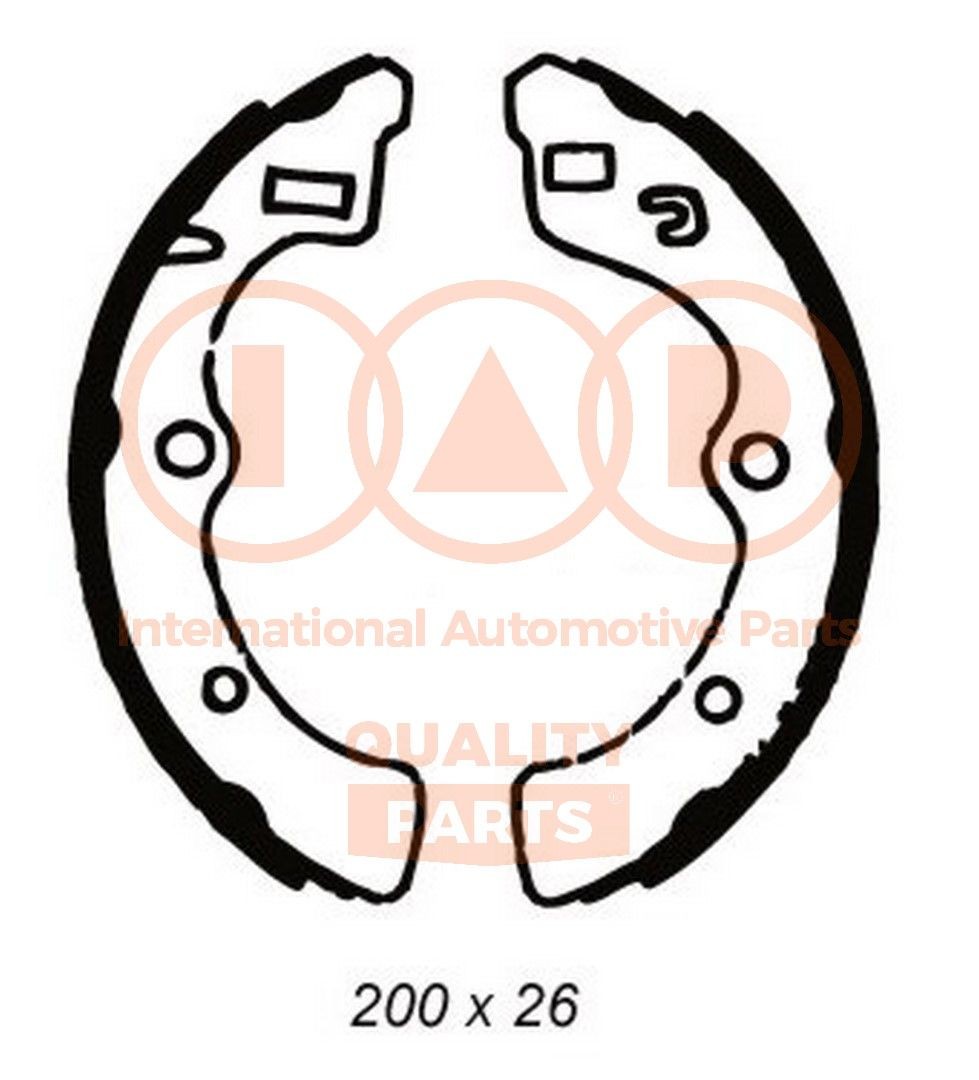 IAP QUALITY PARTS Jeu de mâchoires de frein 705-06008 IAP QUALITY PARTS 705-06008 Frein arrière Civic II 3/5 portes (SS, SL) prix