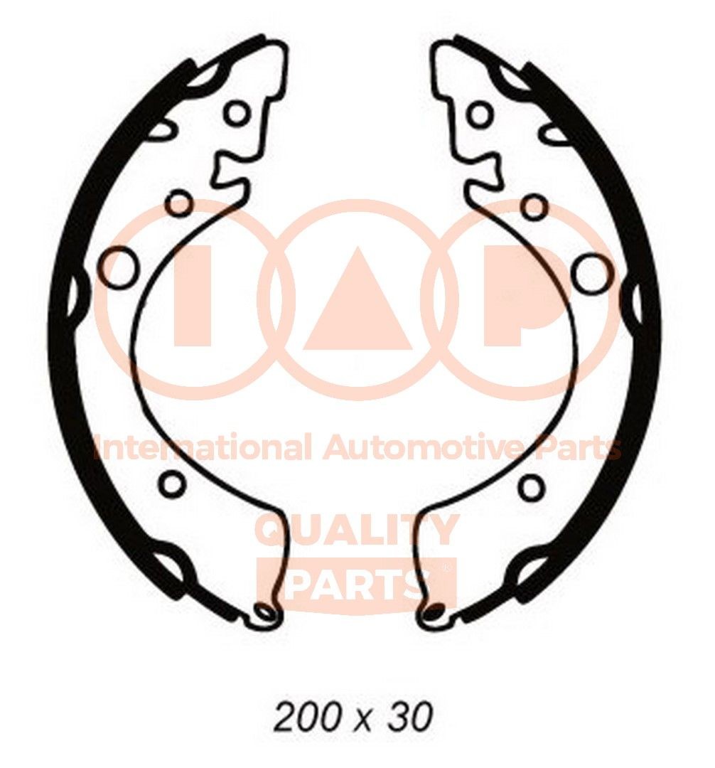IAP QUALITY PARTS Piduriklotside komplekt 705-06012 Trummelpiduriklotsid IAP QUALITY PARTS CR-V 705-06012 odav