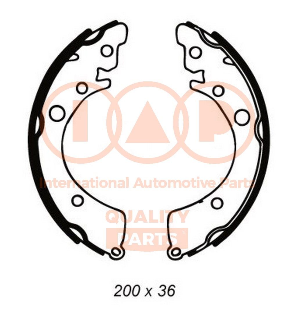IAP QUALITY PARTS Piduriklotside komplekt 705-06031 705-06031 Trummelpiduriklotsid HONDA CR-V IAP QUALITY PARTS