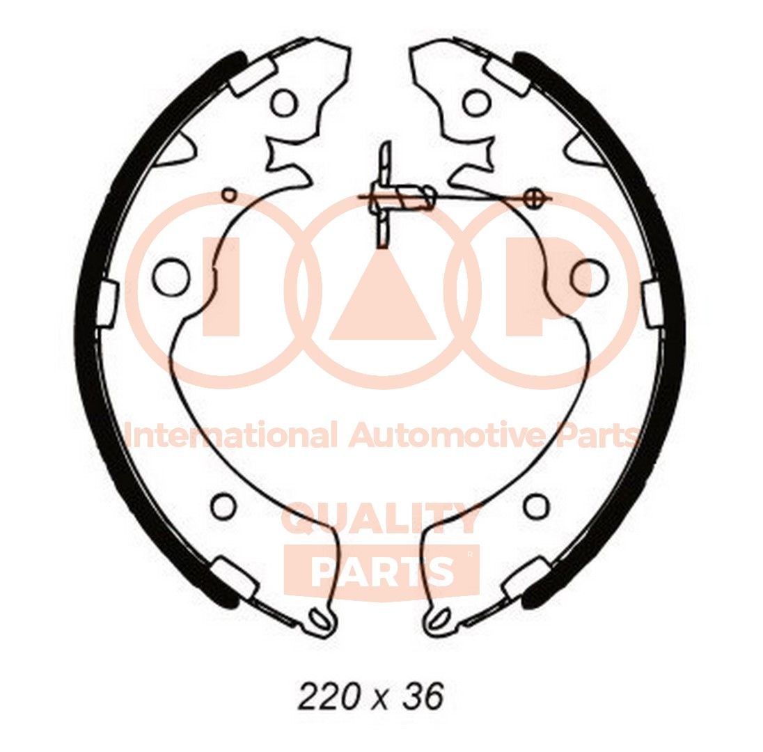 IAP QUALITY PARTS Sada brzdových čeľustí 705-06060 705-06060 Bubnové brzdy HONDA ACCORD IAP QUALITY PARTS