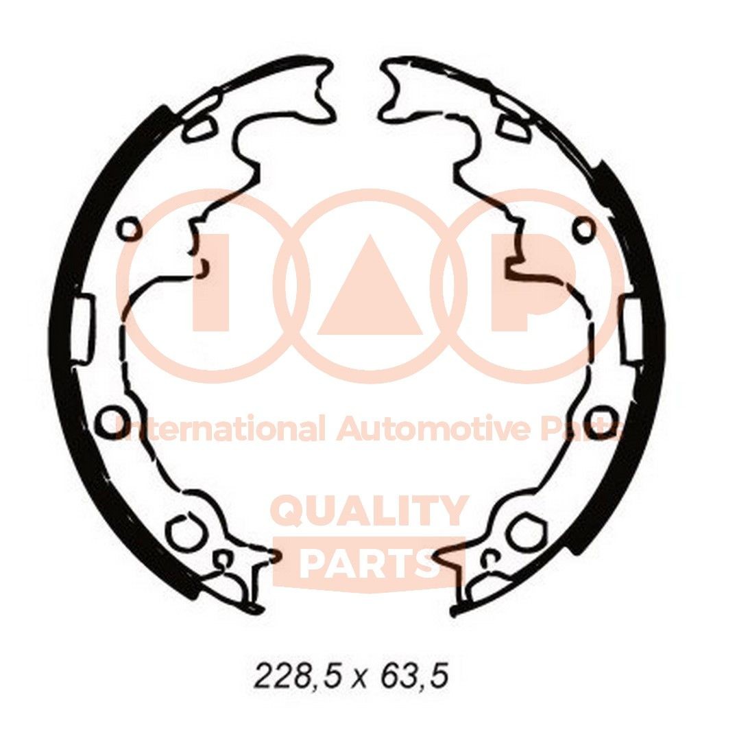 IAP QUALITY PARTS Bromsbacksats 705-10040 705-10040 IAP QUALITY PARTS bromsbackar CHRYSLER VOYAGER
