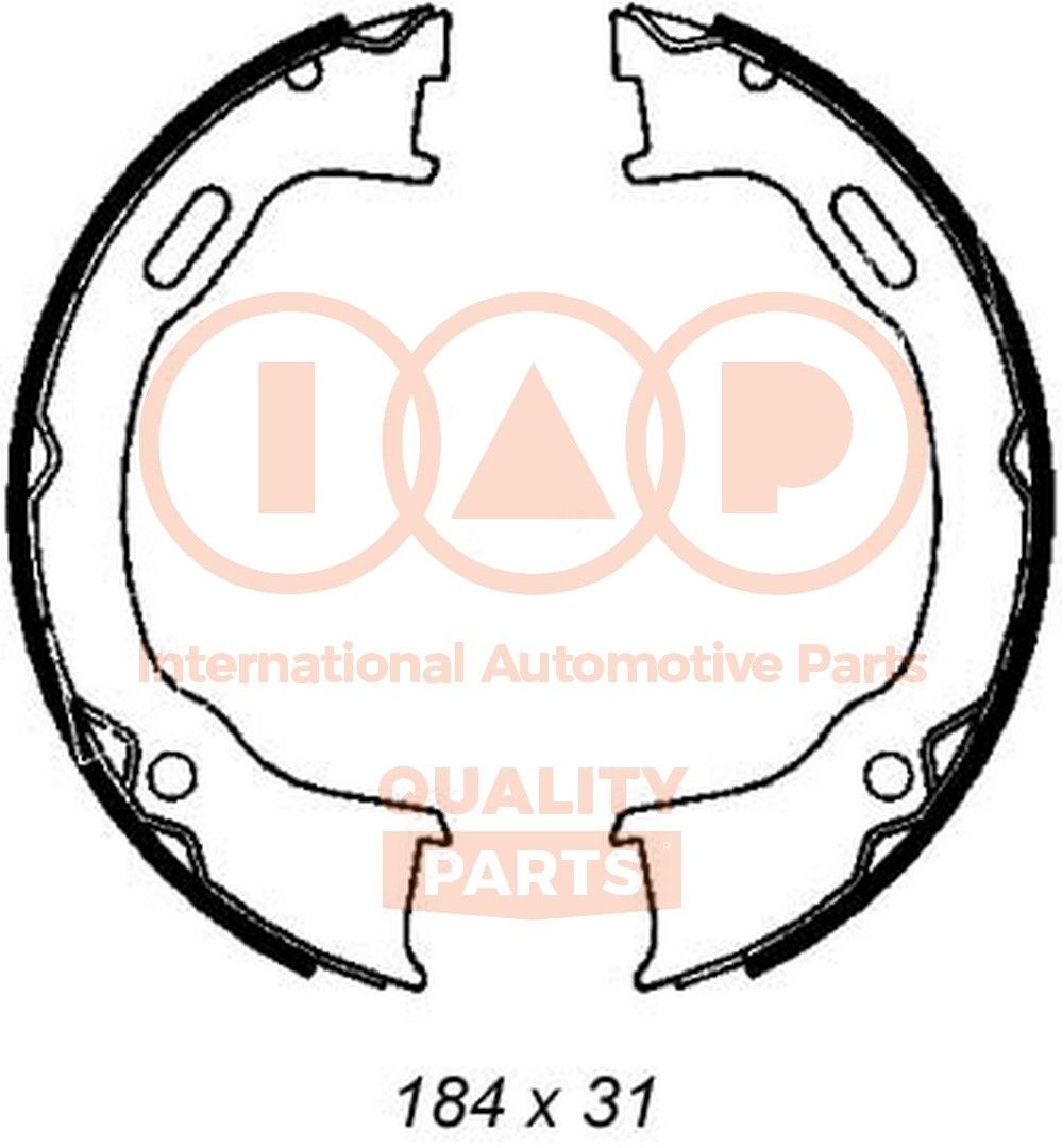 IAP QUALITY PARTS Jarrukenkäsarja, seisontajarru 705-10047 NISSAN Käsijarrukenkä IAP QUALITY PARTS 705-10047