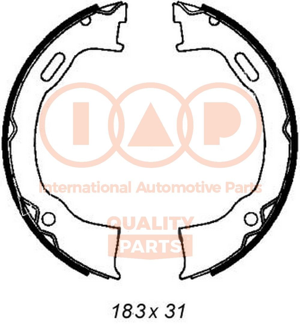 IAP QUALITY PARTS Handbromsbackar 705-10049 705-10049 IAP QUALITY PARTS Handbromsbelägg Land Rover