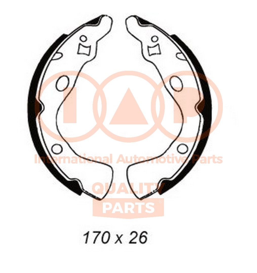 IAP QUALITY PARTS Bromsbacksats 705-11011 MAZDA bromsbackar IAP QUALITY PARTS 705-11011