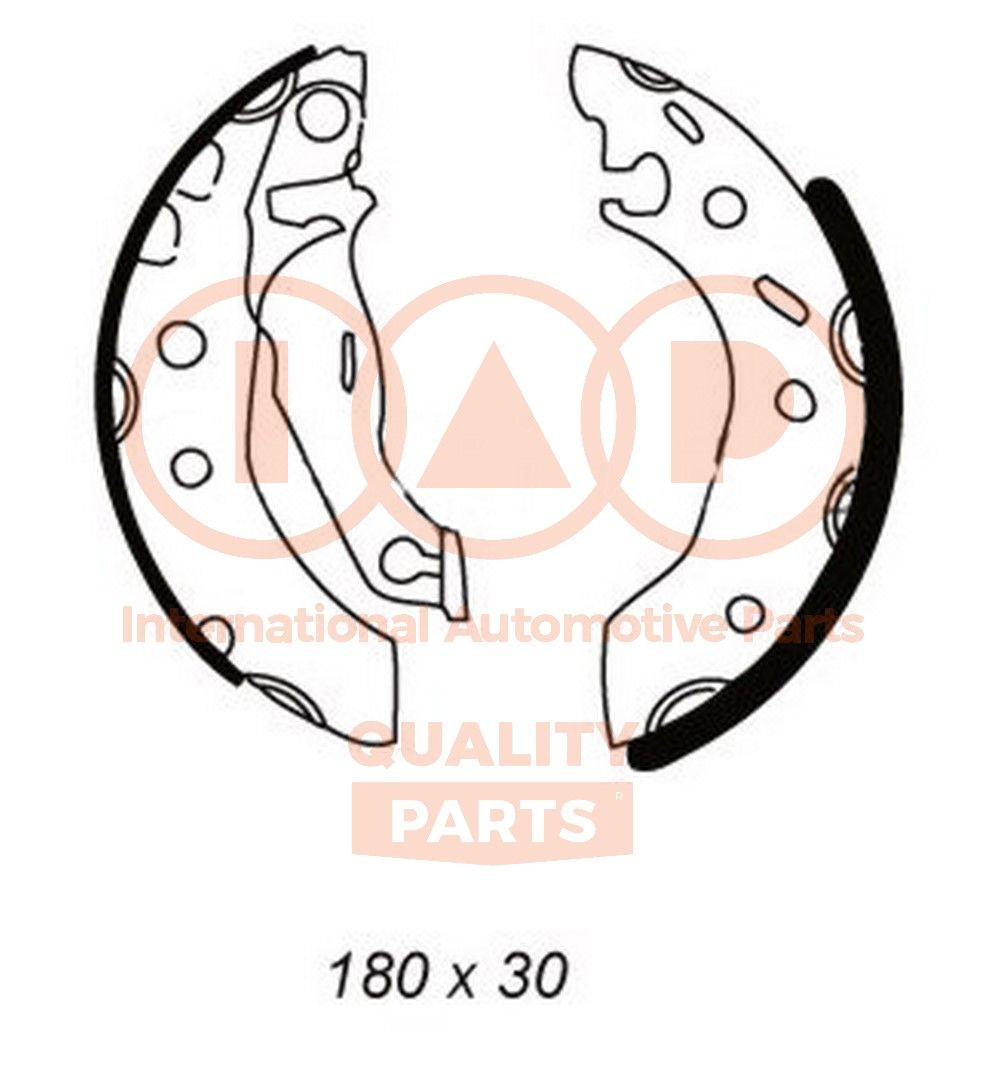 IAP QUALITY PARTS Bremsebakkesæt 705-11013 IAP QUALITY PARTS Tromlebremser MAZDA 705-11013