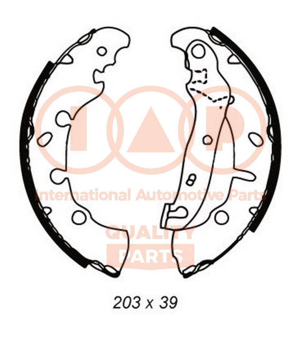 IAP QUALITY PARTS Bromsbacksats 705-11081 MAZDA bromsbacksats IAP QUALITY PARTS 705-11081