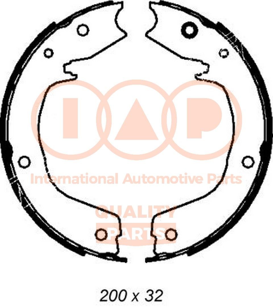 IAP QUALITY PARTS Handbromsbackar 705-12022 705-12022 Handbromsbackar IAP QUALITY PARTS HYUNDAI TERRACAN