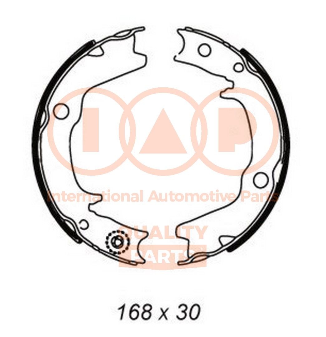 IAP QUALITY PARTS Bremseskosett, håndbrems 705-12035 Håndbrekksko IAP QUALITY PARTS Mercedes-Benz M-Klasse 705-12035