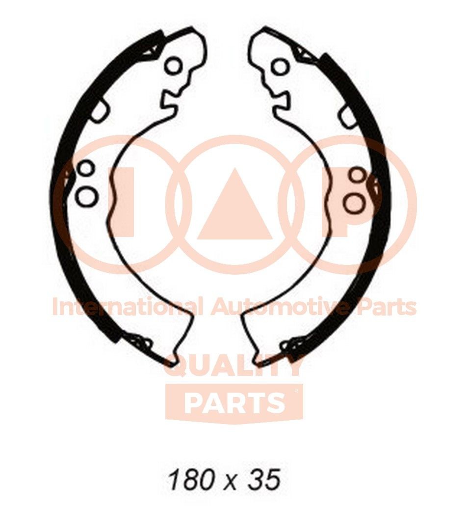 IAP QUALITY PARTS Bremsebakkesæt 705-13077 Bremsebakkesæt IAP QUALITY PARTS Nissan TERRANO 705-13077
